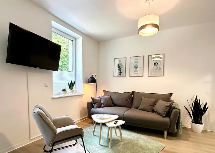Modernes Apartment Mit Queensize-Bett, Netflix, Kueche, Erdgeschoss, Naehe Ameos Klinik