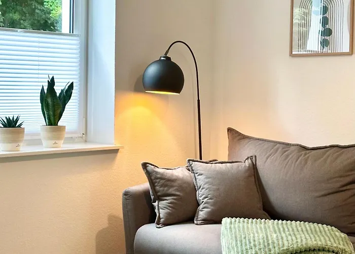 Modernes Apartment Mit Queensize-Bett, Netflix, Kueche, Erdgeschoss, Naehe Ameos Klinik